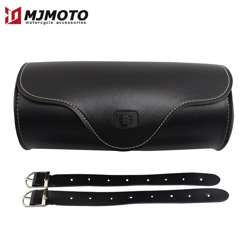 Motorcycle Fork PU Leather Travel Pouch Waterproof Tool Bags Saddle Bag