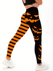 Christmas Snowflake Print Leggings for Women