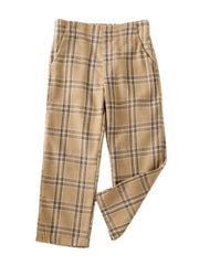 Girls Plaid Trousers, Casual Style