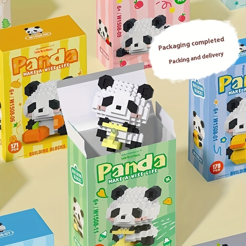 Panda Q Building Block Cartoon Dolls for Kids - Educational Puzzle Toy