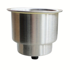 2pcs Stainless Steel Drink Holder with Drain for Marine RV Yacht Truck