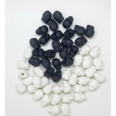 20pcs Halloween Skull Beads Acrylic 4.8mm Big Hole for Bracelet Necklace