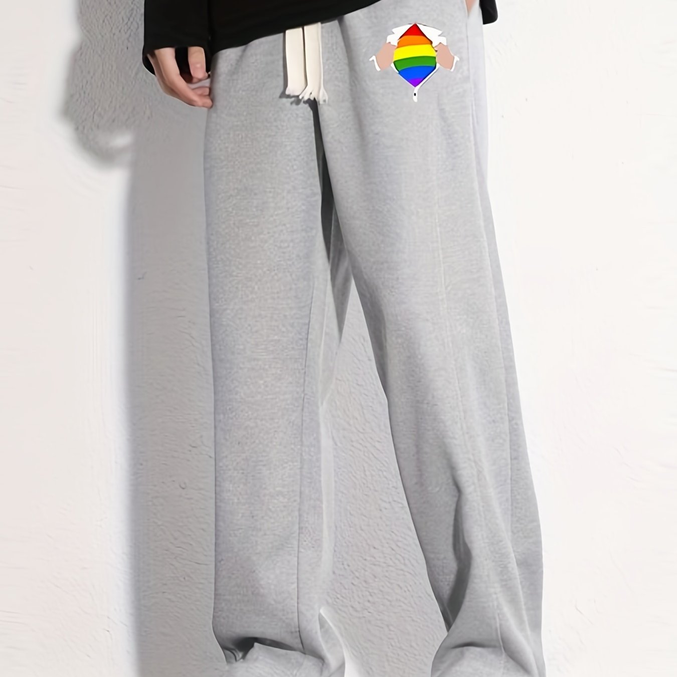Pride Month Graphic Joggers Men's Casual Loose Fit Pants