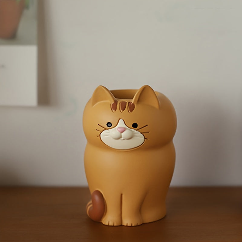 Cat Pen Holder Desk Organizer for School Office Home
