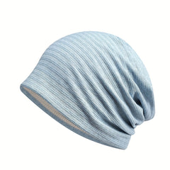 Floral Elastic Slouchy Beanie Soft Lightweight Skull Cap