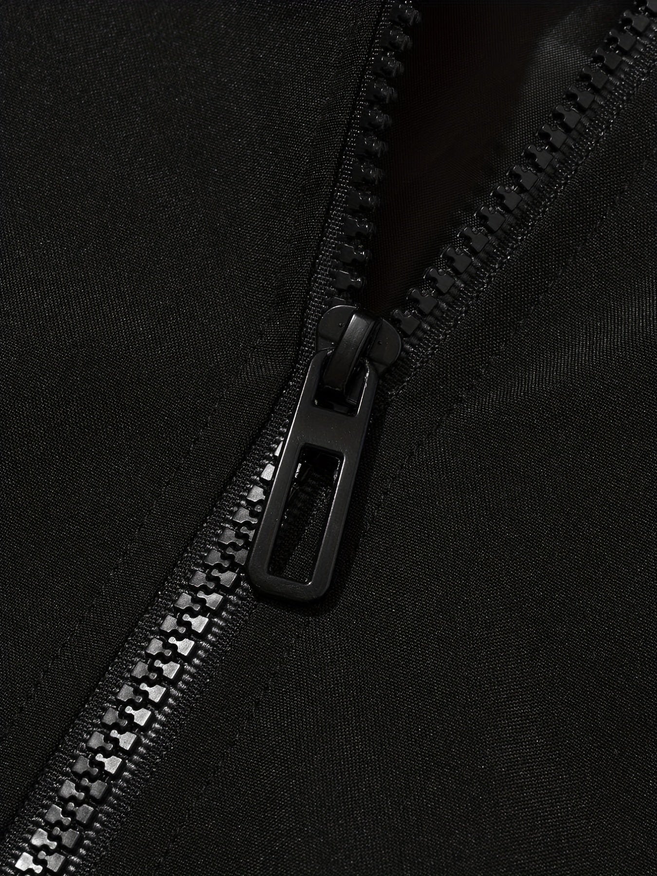 Men's Stand Collar Zip Up Windbreaker Jacket for Outdoor Activities