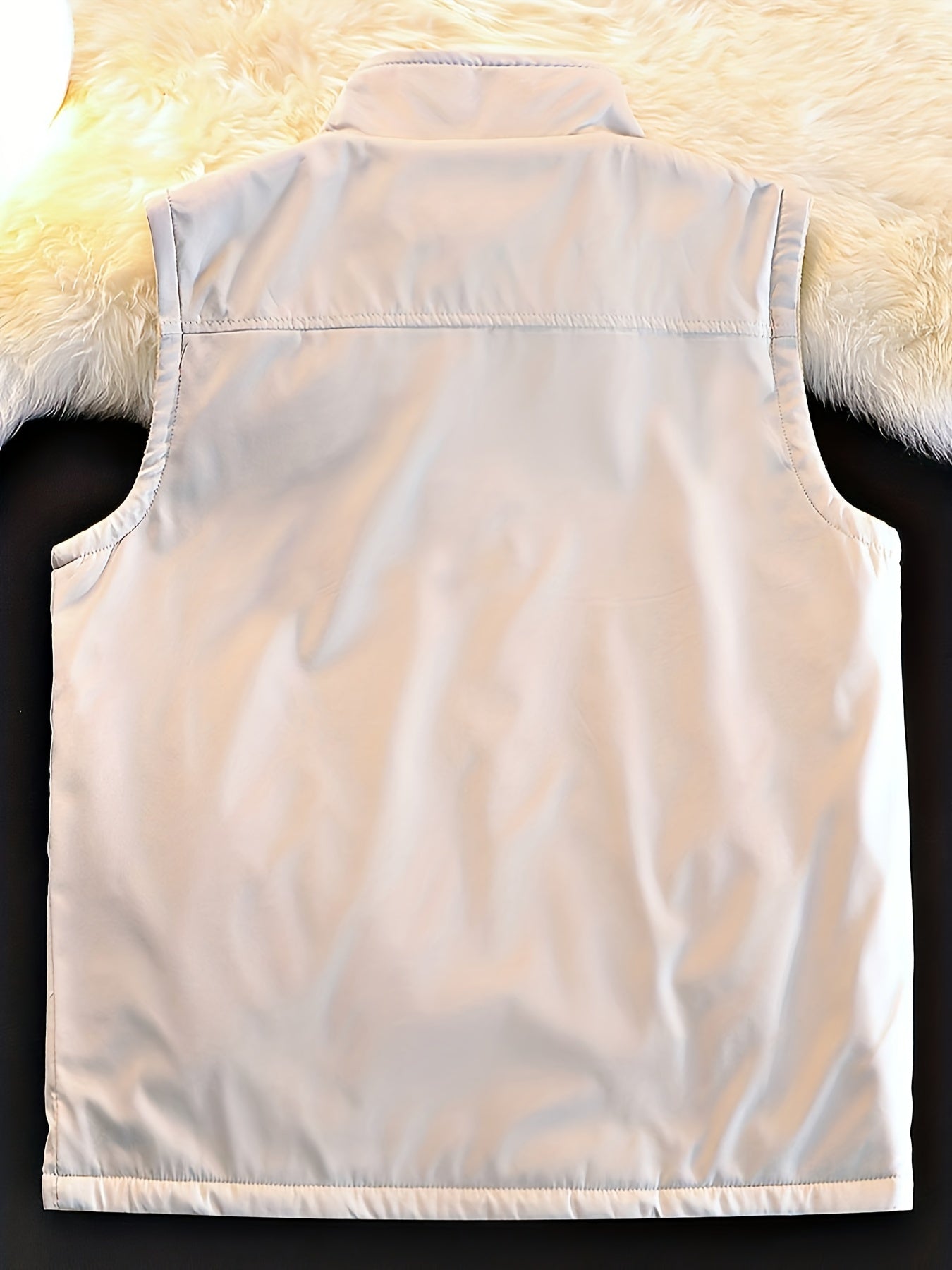 Men's Polar Fleece Reversible Vest for Autumn Winter