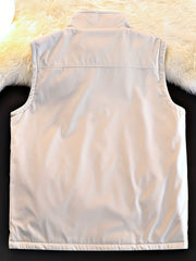 Men's Polar Fleece Reversible Vest for Autumn Winter