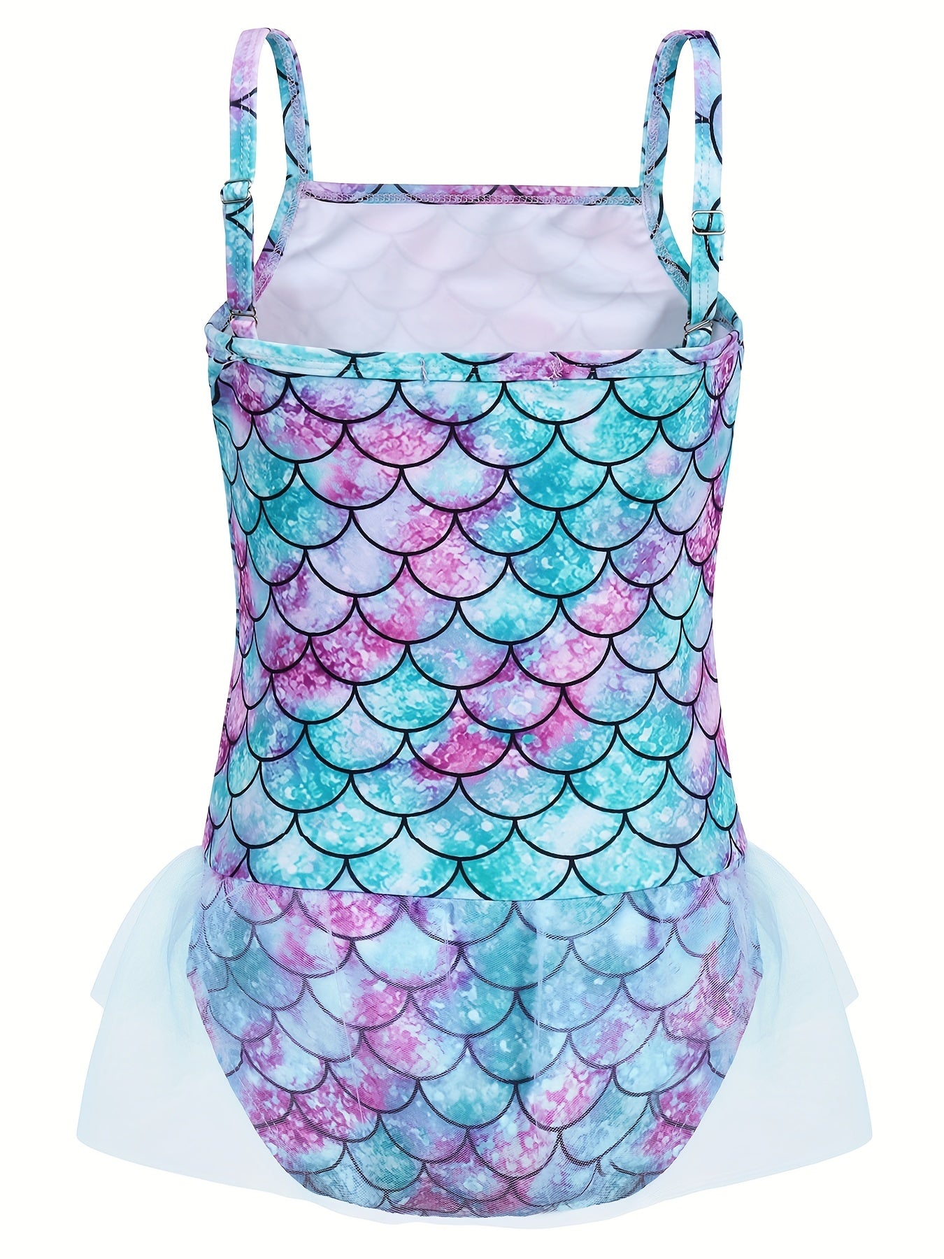 Toddler Girls Fish Scales One Piece Swimsuit