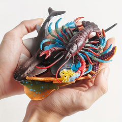 10pcs Ocean Marine Shark Starfish Octopus Crab Animals Sea Life Figurine Toy