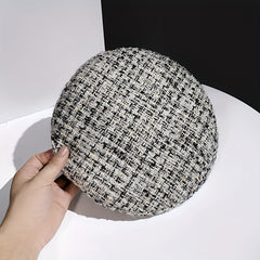 Plaid Pattern Beret Lightweight Painter Cap Vintage Berets