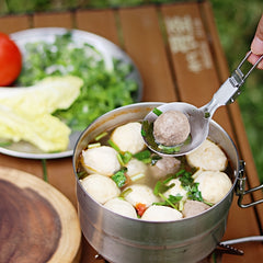 304 Stainless Steel Cutlery Set Portable Folding Kitchenware