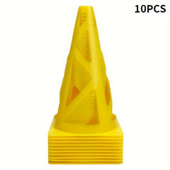 10pcs Training Cone Cylinder Sport Football Soccer Rugby Obstacles