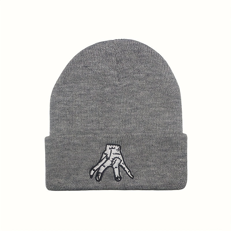 American Drama Pet Hand Embroidery Hat Warm Headgear Autumn Winter Woolen Hat