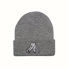 American Drama Pet Hand Embroidery Hat Warm Headgear Autumn Winter Woolen Hat