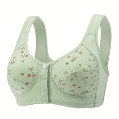 Floral Wireless Bras Comfy Stretchy Intimates Bra