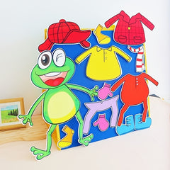 13pcs Large Size Froggy Gets Dressed Felt Storybook Set
