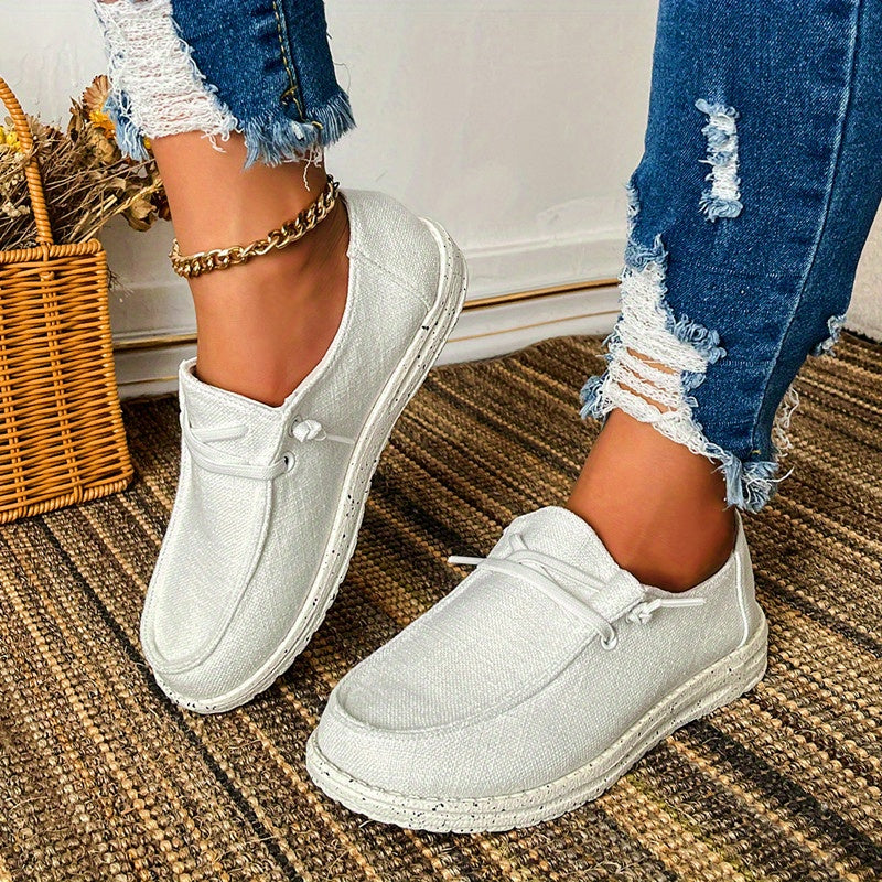 Women's Casual Canvas Lace Up Low Top Shoes