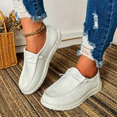 Women's Casual Canvas Lace Up Low Top Shoes