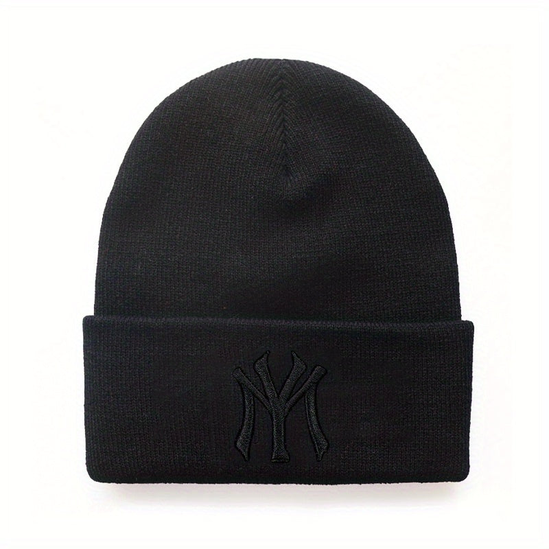 3D Embroidery Cold Hat Hip Hop Warm Knitted Hat for Men
