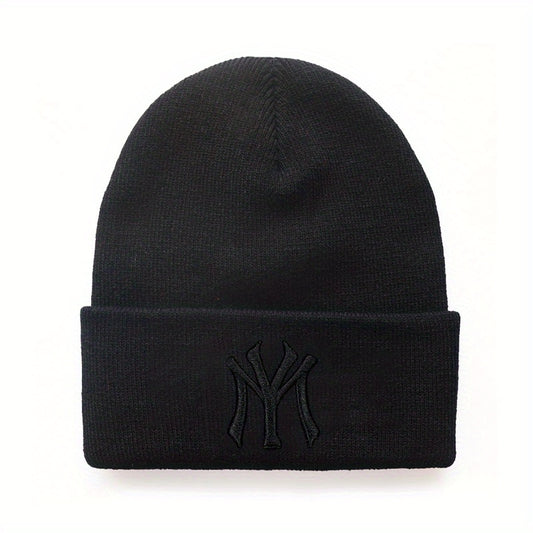 3D Embroidery Cold Hat Hip Hop Warm Knitted Hat for Men