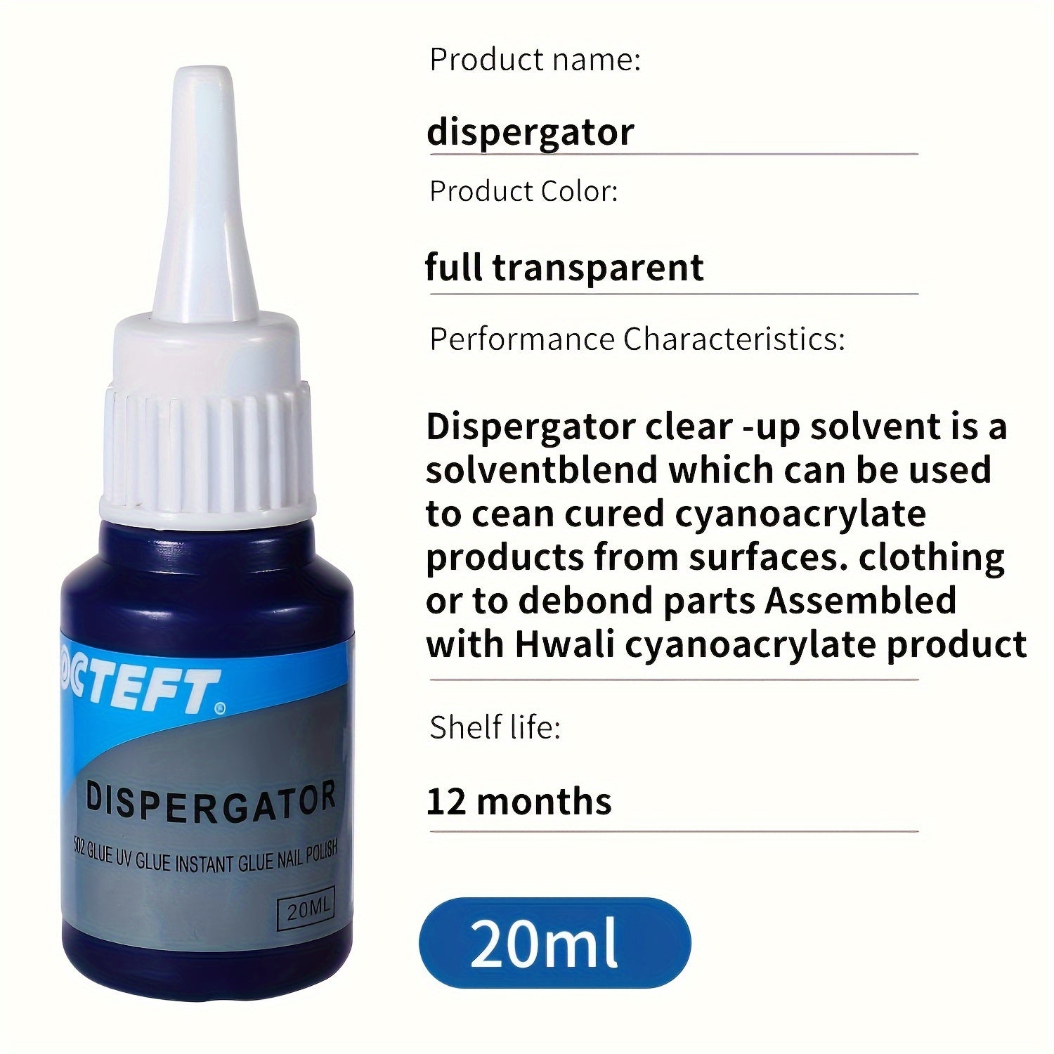20ml Adhesive Desoldering Agent 502 Remover for Mobile Phone Screen and Clothes