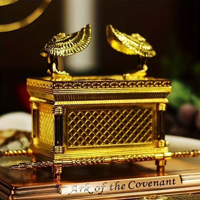Replica Ark Of The Covenant Statue with Gold and Copper Plating
