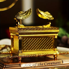 Replica Ark Of The Covenant Statue with Gold and Copper Plating