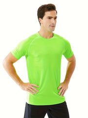 Men's Stretch Round Neck Sports T-shirt