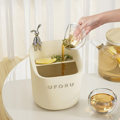 Mini Removable Drain Bucket Plastic Trash Can Home Essential