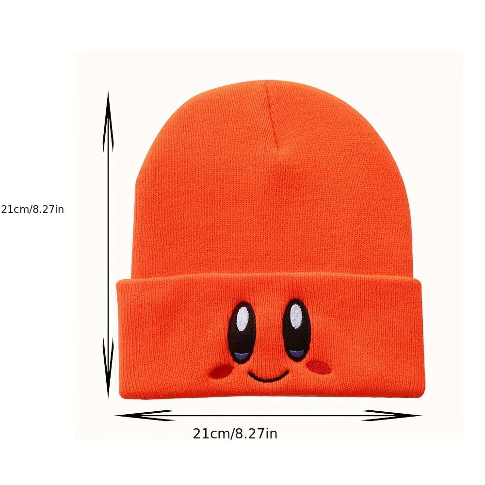 Embroidered Knitted Beanie Hat for Men and Women