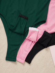 Sexy Crew Neck Sleeveless Bodysuit Women's Clothing