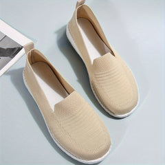 Women's Mesh Slip-on Walking Shoes Breathable Flats