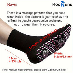 RooRuns 3 Pairs Winter Foot Warmers Cold Proof Mid Calf Socks