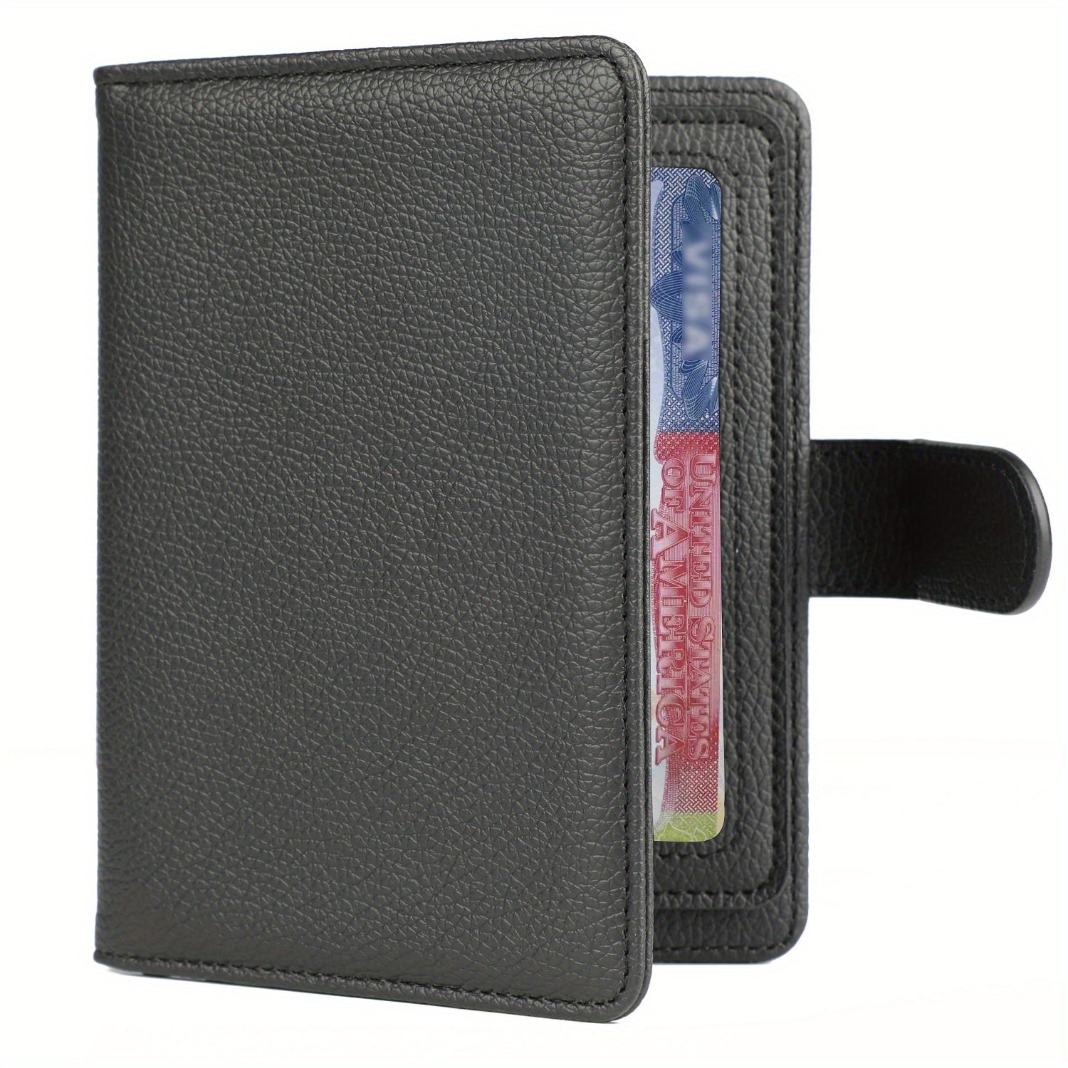 RFID Blocking Buckle Passport Holder Business Boarding Travel Passport Holder