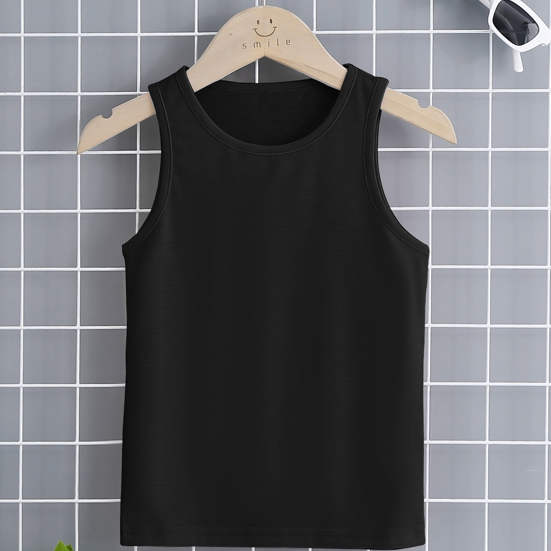 Girl's Stretchy Tank Top Soft Undershirt
