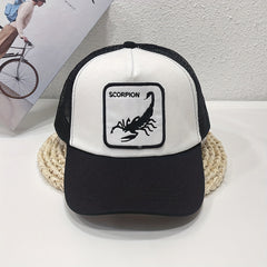 Scorpion Animal Pattern Men's Mesh Hat Adjustable Baseball Cap