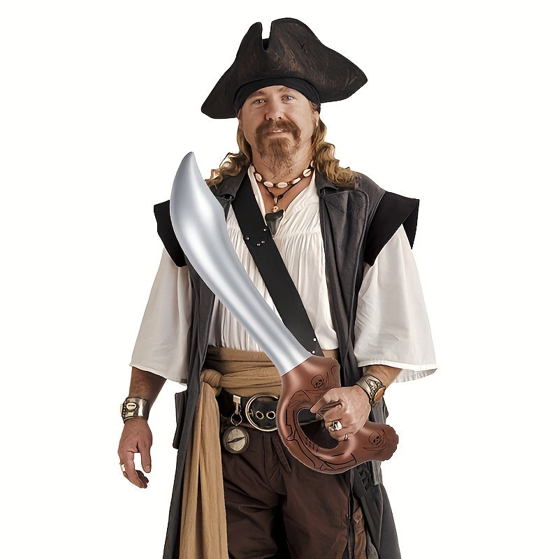 3pcs Coffee Inflatable Toy Pirate Halloween Party Stage Prop