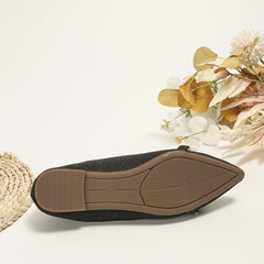 Faux Pearl Flat Shoes Slip On Soft Sole Casual Comfy Walking Shoes