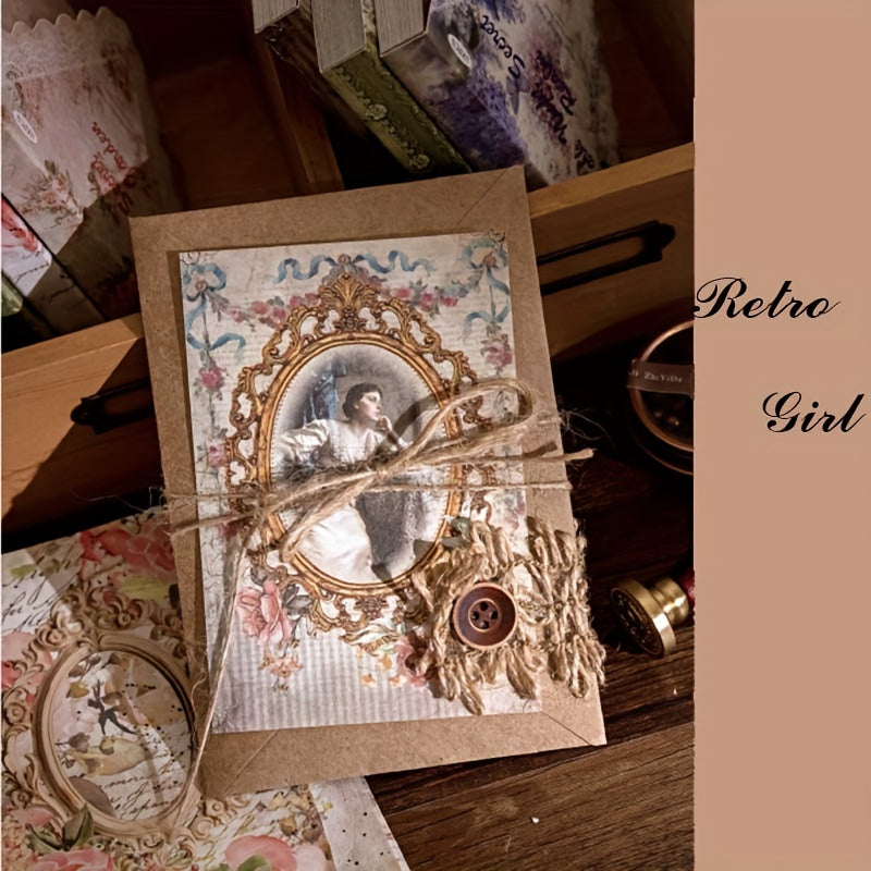 Retro Lace Style Bottoming Hand Account Book Material Paper Book Note Book Set