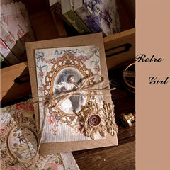 Retro Lace Style Bottoming Hand Account Book Material Paper Book Note Book Set