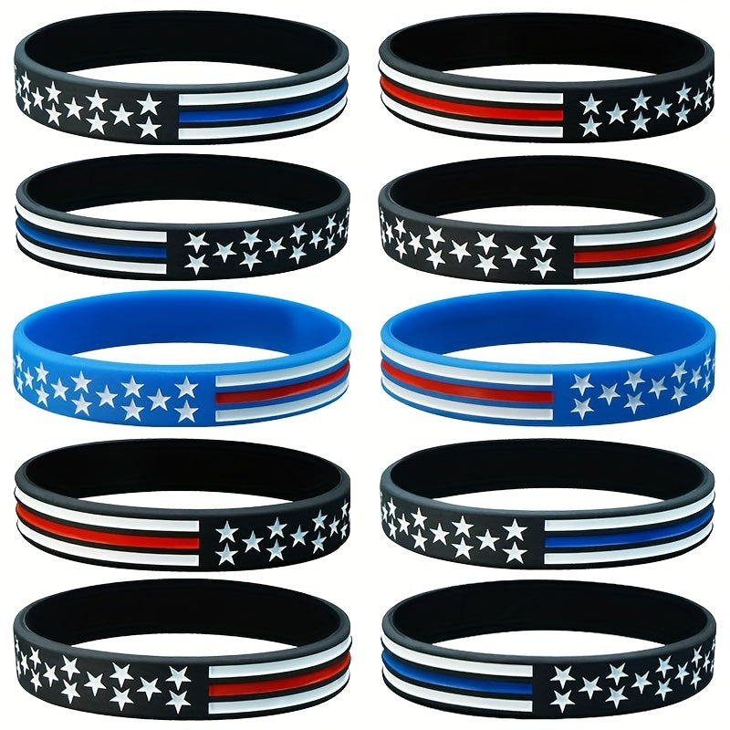 American Flag Silicone Sports Bracelet - Patriot Gift