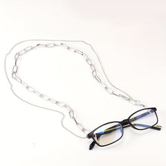 Men's Hip hop Long Necklace For Glasses Double Chain