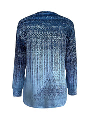 Graphic Print Half Zip Sweatshirt Casual Long Sleeve Sweatshirt