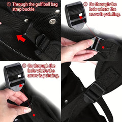 Golf Bag Strap Replacement Double Shoulder Adjustable Padded Strap