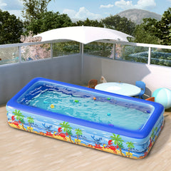 Family Pool, 120 Inch Three Ring Thickened Bottom, Foldable Kids