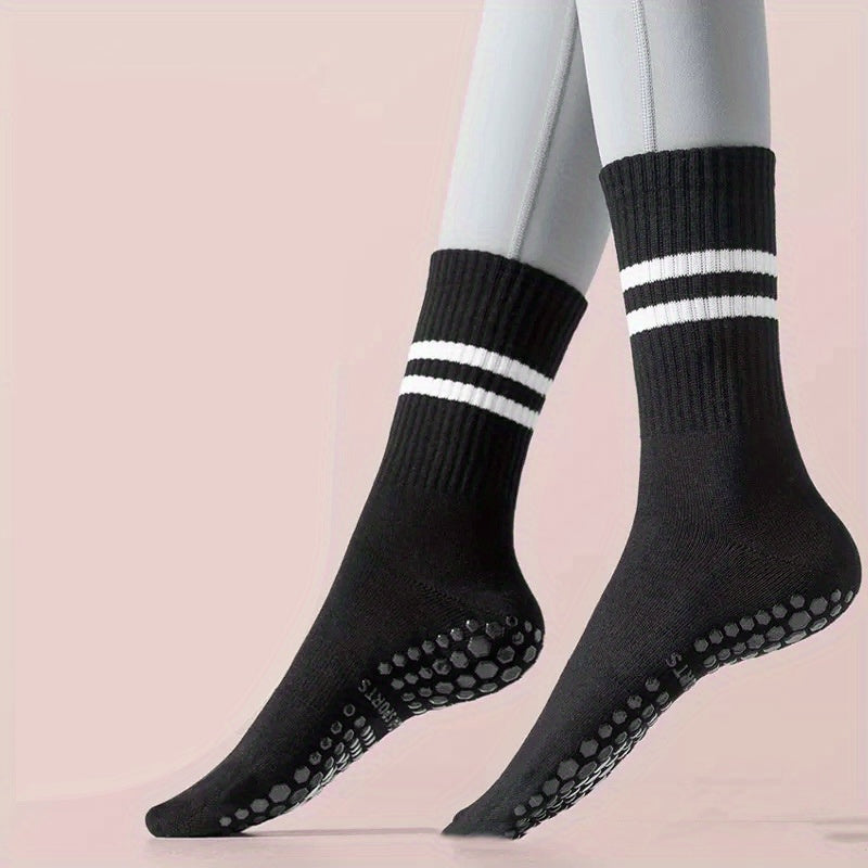 Women's Non Slip Professional Calf Yoga Socks