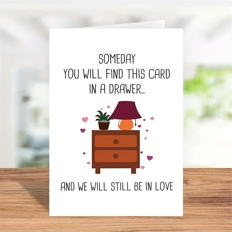Funny Love Card For Him Her - Anniversary Card - Birthday Card - Set of 2