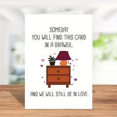 Funny Love Card For Him Her - Anniversary Card - Birthday Card - Set of 2