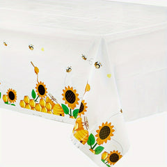 Bee Themed Party Tablecloth for Single Person Party